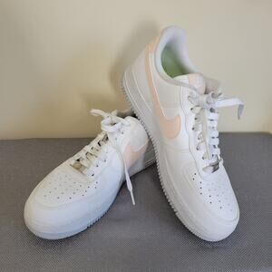Women's Size 9.5 Nike Air Force 1 Next Nature Fossil Rose DC9486-100 Sneaker